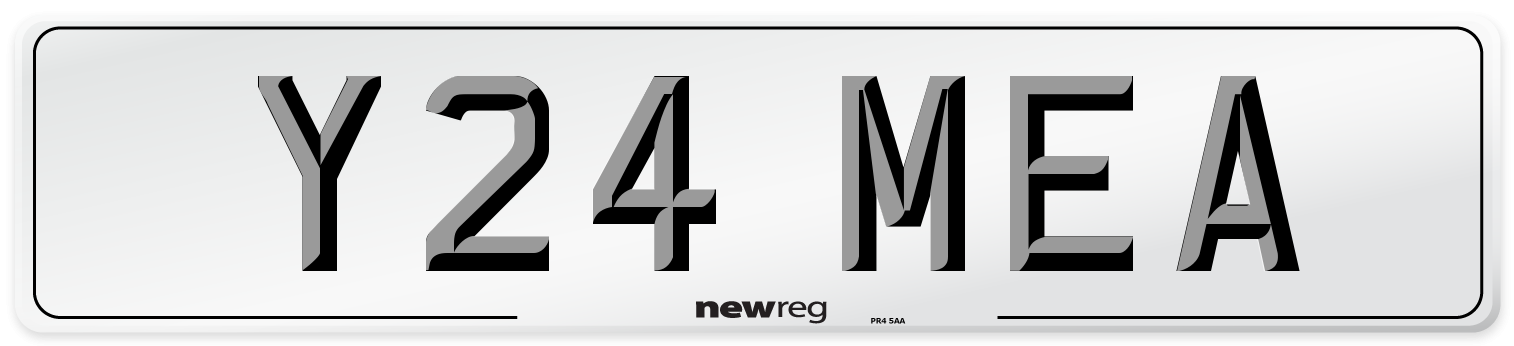 Y24 MEA Number Plate from New Reg